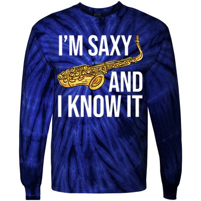 Saxophone Player Musicians Saxophone Player And Teacher Gift Tie-Dye Long Sleeve Shirt