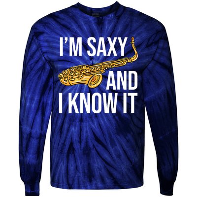 Saxophone Player Musicians Saxophone Player And Teacher Gift Tie-Dye Long Sleeve Shirt