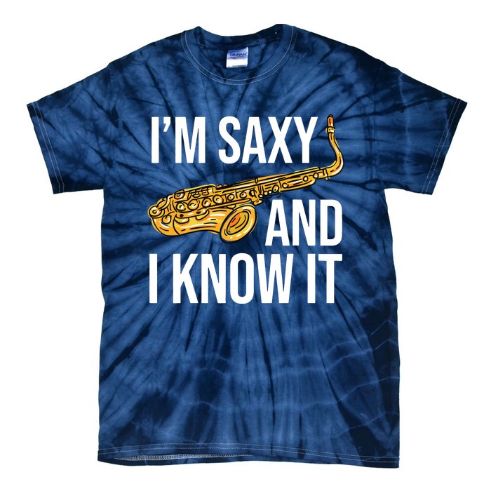 Saxophone Player Musicians Saxophone Player And Teacher Gift Tie-Dye T-Shirt