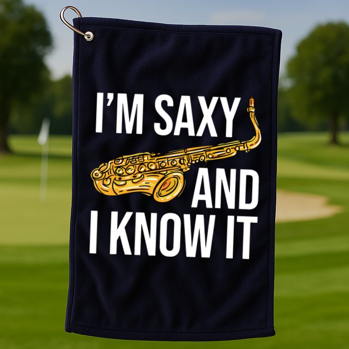 Saxophone Player Musicians Saxophone Player And Teacher Gift Golf Towel