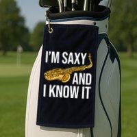 Saxophone Player Musicians Saxophone Player And Teacher Gift Golf Towel