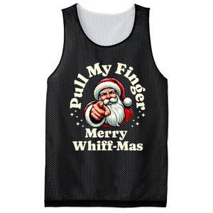 Santa Pull My Finger Christmas Holiday Fart Joke Mesh Reversible Basketball Jersey Tank