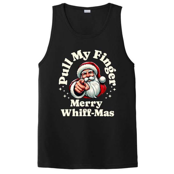 Santa Pull My Finger Christmas Holiday Fart Joke PosiCharge Competitor Tank