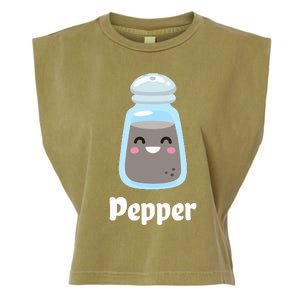 Salt & Pepper Matching Couple Best Friends Cute Garment-Dyed Women's Muscle Tee