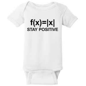 Stay Positive Math Avoid Negativity Math Baby Bodysuit