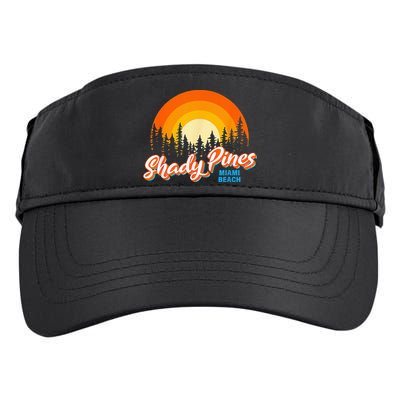 Shady Pines Miami Beach Florida Beach Summer Vacation Adult Drive Performance Visor