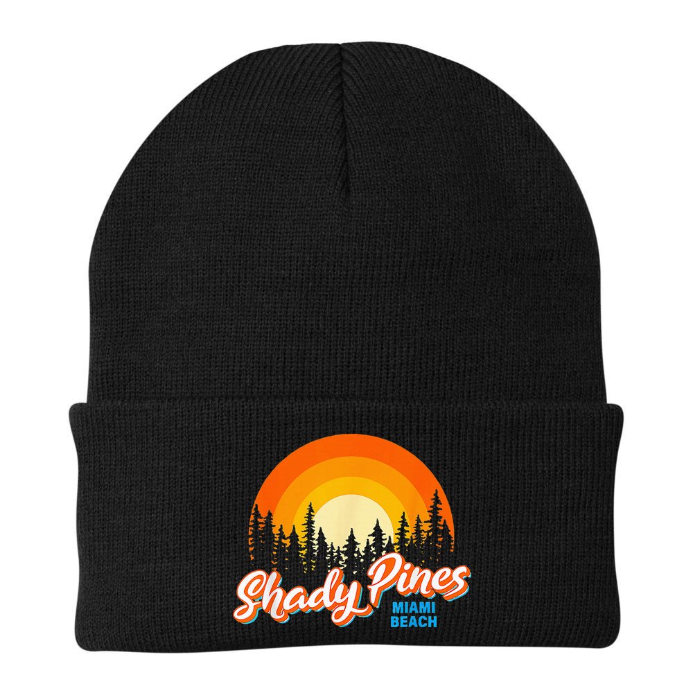 Shady Pines Miami Beach Florida Beach Summer Vacation Beanie