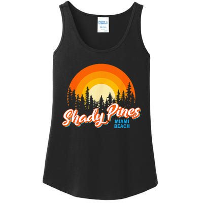 Shady Pines Miami Beach Florida Beach Summer Vacation Ladies Essential Tank