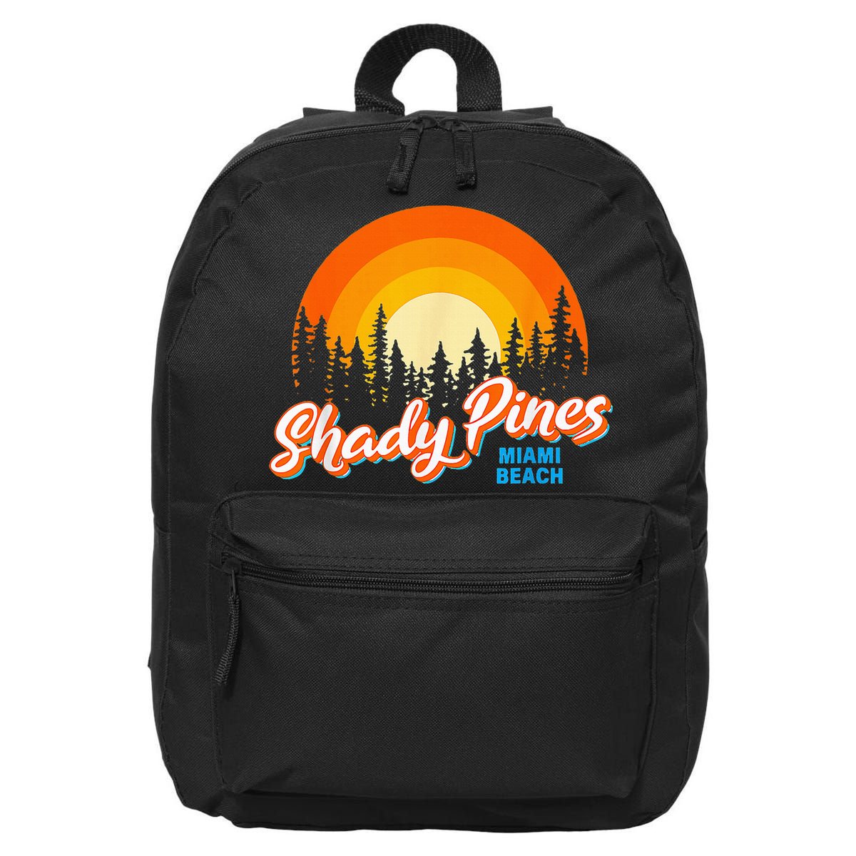 Shady Pines Miami Beach Florida Beach Summer Vacation 16 in Basic Backpack
