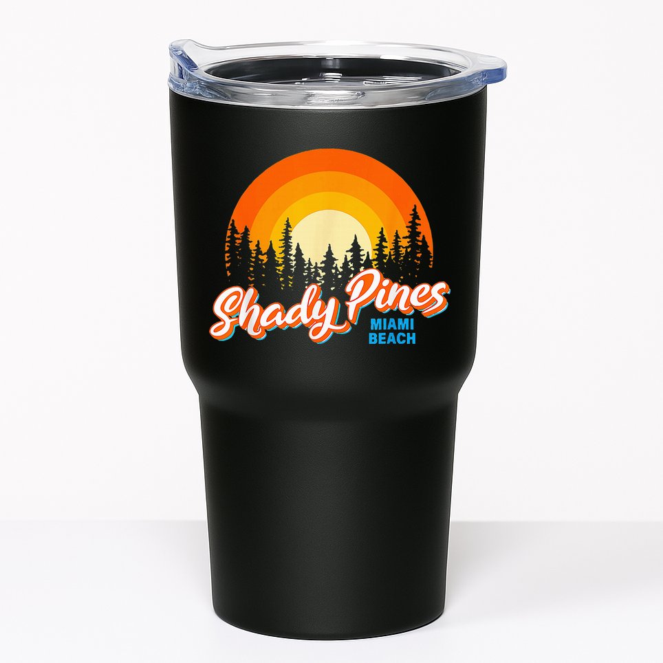 Shady Pines Miami Beach Florida Beach Summer Vacation Tumbler