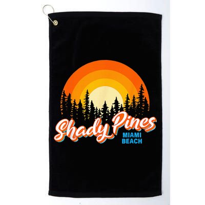 Shady Pines Miami Beach Florida Beach Summer Vacation Golf Towel
