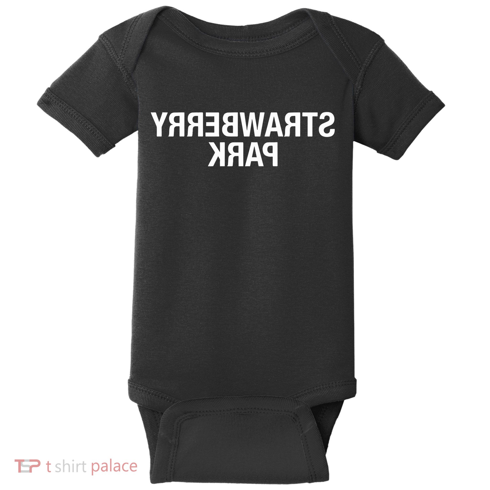 Strawberry Park Mirror Baby Bodysuit