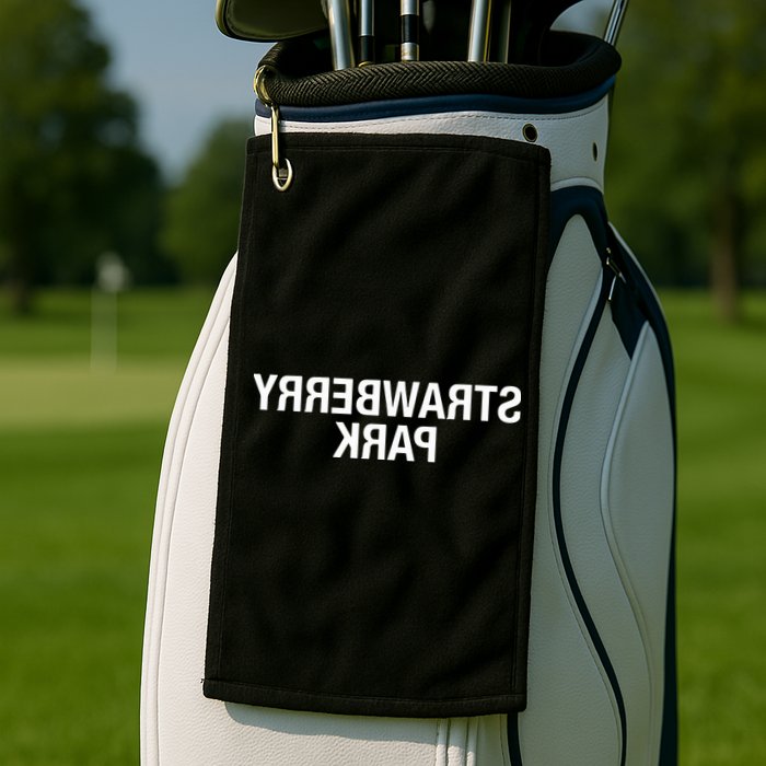 Strawberry Park Mirror Golf Towel