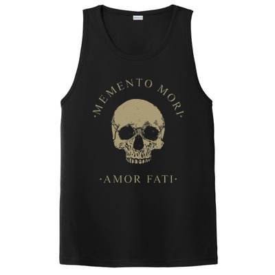 Stoic Philosophy Memento Mori Amor Fati Skull Stoicism Quote PosiCharge Competitor Tank