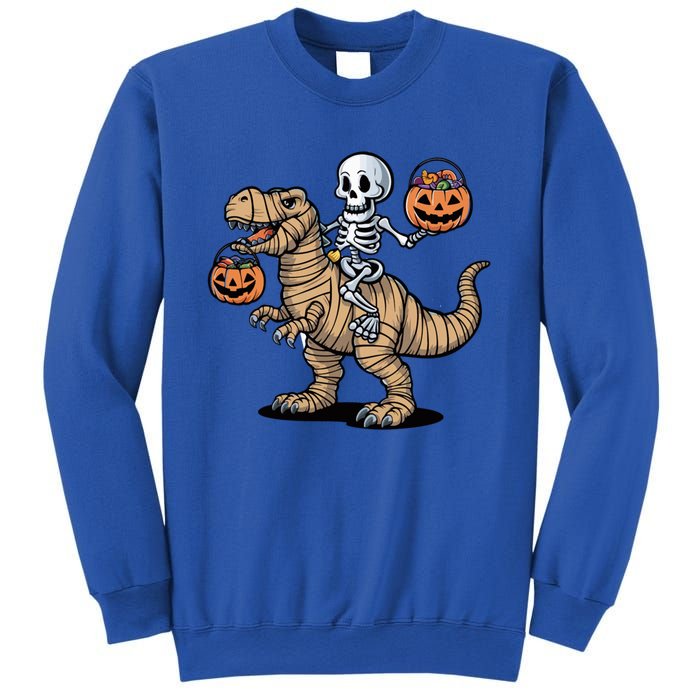 Skeleton Pumpkin Mummy Dinosaur Gift Sweatshirt