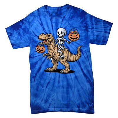 Skeleton Pumpkin Mummy Dinosaur Gift Tie-Dye T-Shirt