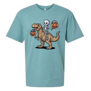 Skeleton Pumpkin Mummy Dinosaur Gift Sueded Cloud Jersey T-Shirt