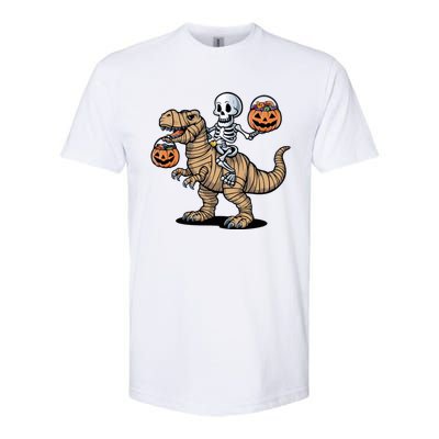 Skeleton Pumpkin Mummy Dinosaur Gift Softstyle CVC T-Shirt