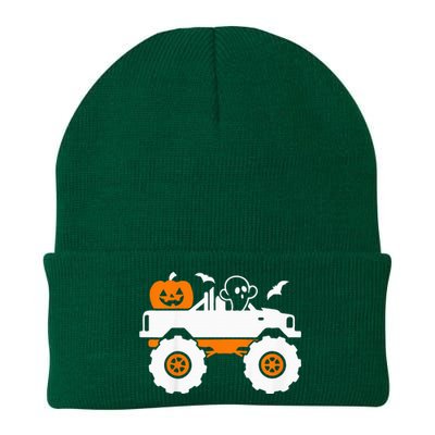 Spooky Pumpkin Monster Truck Halloween Outfit Knit Cap Winter Beanie