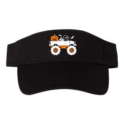 Spooky Pumpkin Monster Truck Halloween Outfit Valucap Bio-Washed Visor