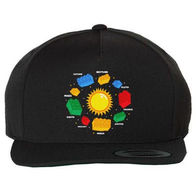 Space Planet Master Builder Science Building Blocks Wool Snapback Cap