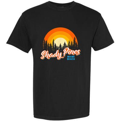 Shady Pines Miami Beach Florida Beach Summer Vacation Garment-Dyed Heavyweight T-Shirt