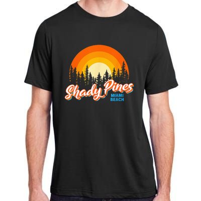 Shady Pines Miami Beach Florida Beach Summer Vacation Adult ChromaSoft Performance T-Shirt