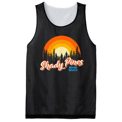 Shady Pines Miami Beach Florida Beach Summer Vacation Mesh Reversible Basketball Jersey Tank