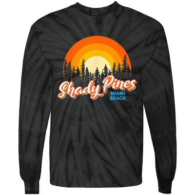 Shady Pines Miami Beach Florida Beach Summer Vacation Tie-Dye Long Sleeve Shirt