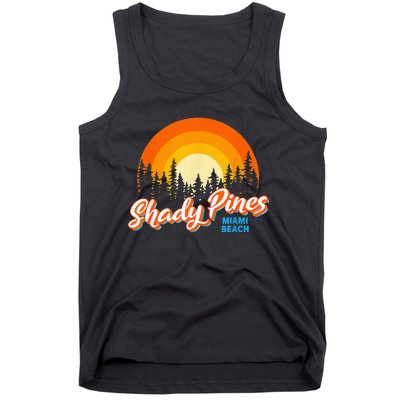 Shady Pines Miami Beach Florida Beach Summer Vacation Tank Top