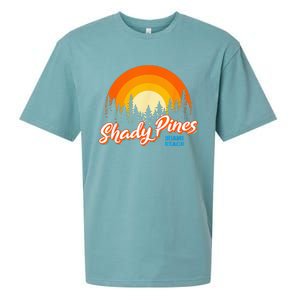 Shady Pines Miami Beach Florida Beach Summer Vacation Sueded Cloud Jersey T-Shirt