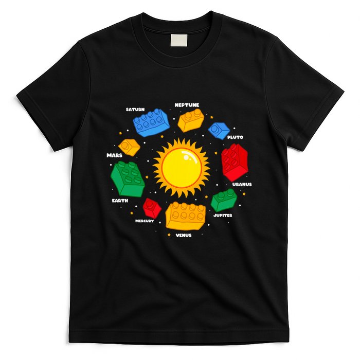 Space Planet Master Builder Science Building Blocks T-Shirt