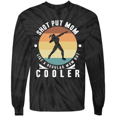 Shot Put Mom Thrower Shot Putter  Track And Field Tie-Dye Long Sleeve Shirt