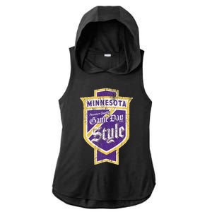 Scandinavian Pride Minnesota Pride Beer Label Ladies PosiCharge Tri-Blend Wicking Draft Hoodie Tank