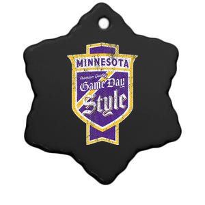 Scandinavian Pride Minnesota Pride Beer Label Ceramic Star Ornament