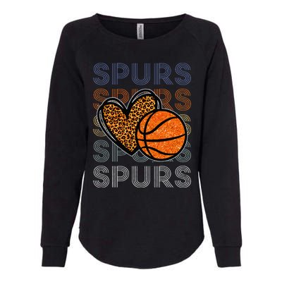 Spurs Proud Name Personalized Womens California Wash Sweatshirt