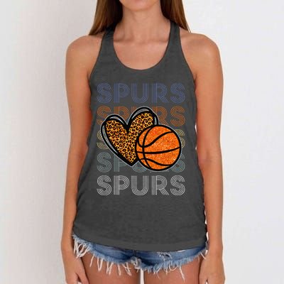 Spurs Proud Name Personalized Women's Knotted Racerback Tank