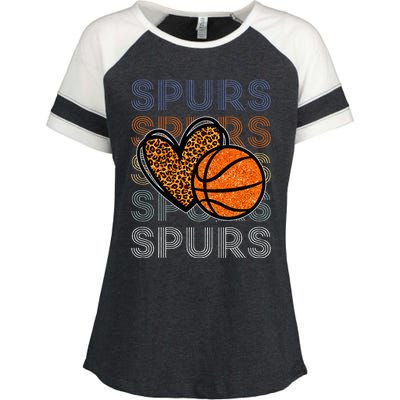 Spurs Proud Name Personalized Enza Ladies Jersey Colorblock Tee