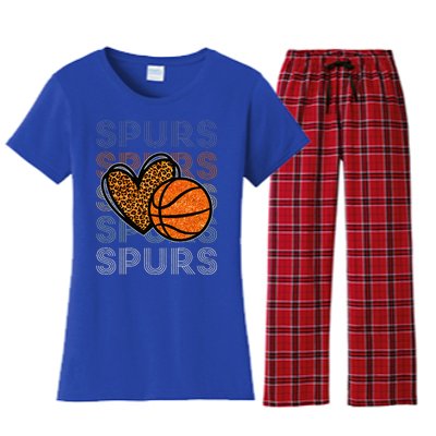 Spurs Proud Name Personalized Women's Flannel Pajama Set