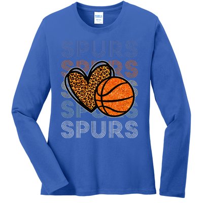 Spurs Proud Name Personalized Ladies Long Sleeve Shirt