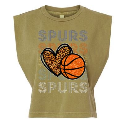 Spurs Proud Name Personalized Garment-Dyed Women's Muscle Tee