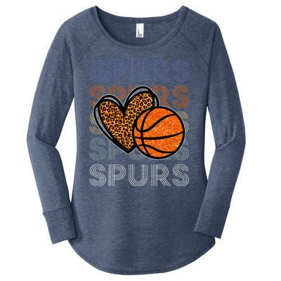 Spurs Proud Name Personalized Women's Perfect Tri Tunic Long Sleeve Shirt