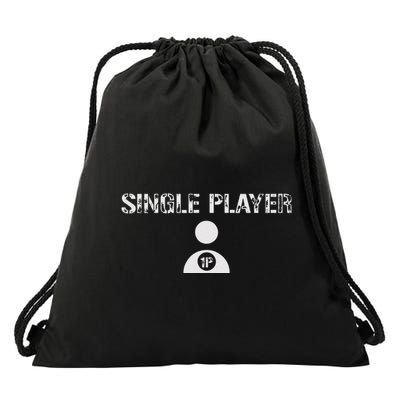 Single Player Nerdy Drawstring Bag