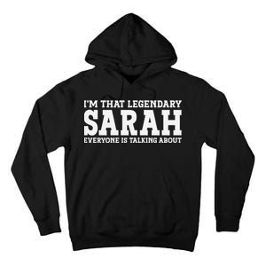 Sarah Personal Name Women Girl Funny Sarah Tall Hoodie