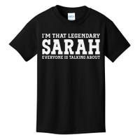 Sarah Personal Name Women Girl Funny Sarah Kids T-Shirt