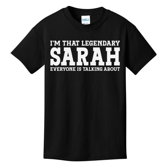 Sarah Personal Name Women Girl Funny Sarah Kids T-Shirt