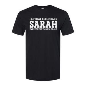 Sarah Personal Name Women Girl Funny Sarah Softstyle CVC T-Shirt