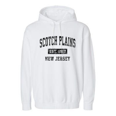 Scotch Plains New Jersey Nj Vintage Sports Garment-Dyed Fleece Hoodie