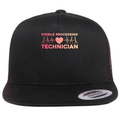 Sterile Processing Nurse Technician Sterile Processing Tech Flat Bill Trucker Hat