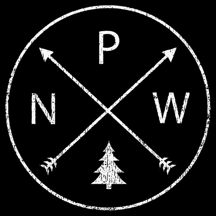 Simple Pacific Northwest Accessory Arrows Pine Tree PNW Flexfit Unipanel Trucker Cap